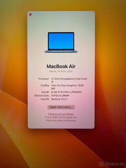 Apple macbook air 13, 8GB, 256 GB, 2020 - 8