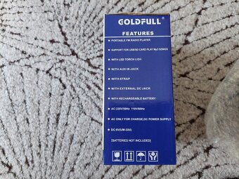 Multimediální rádio Goldfull GF-6118T FM Radio, USB/SD MP3 - 8
