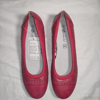 ❗❗KOŽENÉ, VELIKOST 39, ČERVENÉ DÁMSKÉ BOTY❗❗ - 8