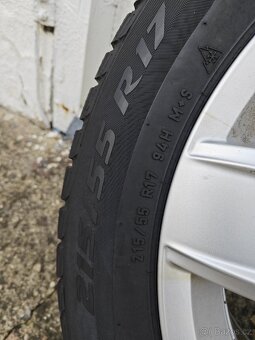 Alu VW Passat B8 5/112 r17 + 215/55 r17 zimní - 8