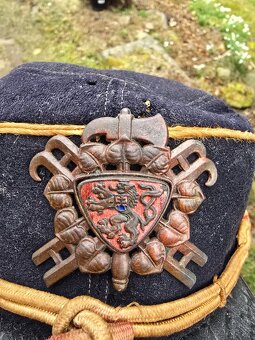 Krásná stará hasičská helma/ hasičská čepice - 8