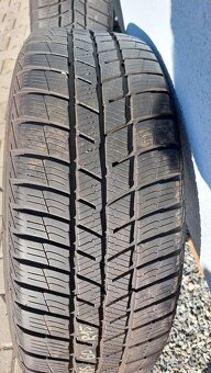 Alu kola 5x100 r15 originál škoda fabia zimní pneu - 8