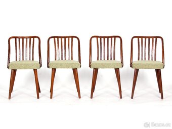 A. Šuman, přečalouněné jídelní židle TON 4 kusy. - 8
