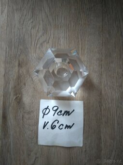 Sklo/ pohár, mistička, svícny / vše za 60,- - 8