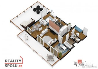 Prodej, byty/3+kk, 76 m2, Wiesenthalova, Řeporyje, 15500 Pra - 8