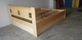 PRODÀM POSTEL-160/200-MASIVNÌ BOROVICE-ULOŽNÍM PROSTOREM - 8