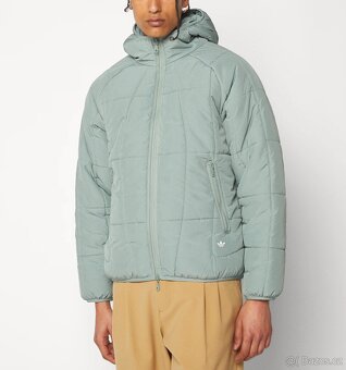 Adidas Puffer Hooded Jacket Unisex Bunda Mint S - 8