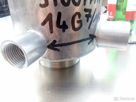 Nerez nádobka s přepadem průměr 101,6mm délka 397mm váha 3kg - 8