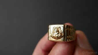 ZLATÉ PRSTENY VERSACE 13.15G//4.1G//14 KARÁTŮ 585 PUNCOVÁNO - 8