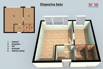 Prodej bytu 1+1, 33 m², Zlín, ul. Česká - 8