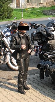 Kožená bunda a kalhoty na choppera - 8