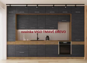 Vzorková levná KUCHYNEPROTEBE v matném grafitu - 8