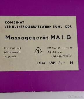 Východoněmecký masážní přístroj - 8