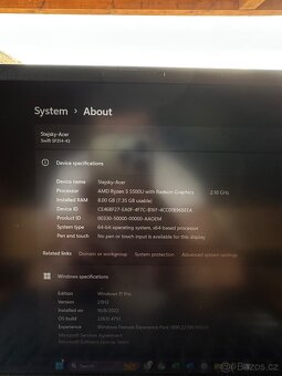Acer Swift 3 - 14" palcový Notebook - 8