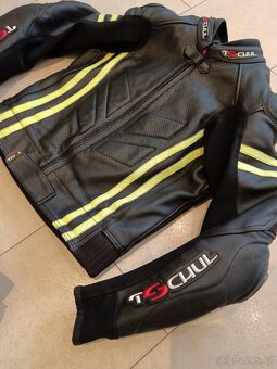 Tschul 555-Pánská Dámská kožená moto kombinéza, dvoudílná - 8