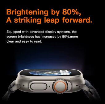 Chytré sportovní hodinky WATCH ULTRA, Bluetooth, Android/iOS - 8