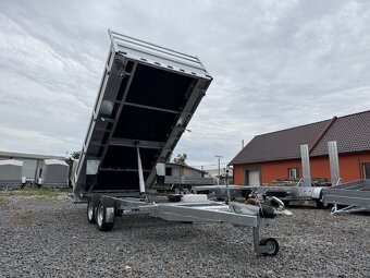 Přívěsný vozík 300x185cm,hydraulicky sklopný 3-strany,3500kg - 8