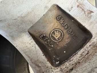 Prodám použitou letní sadu Škoda Octavia 5x112 205/55/16 - 8
