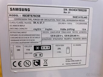 Velká lednička Samsung RB38T676CS9 - 8