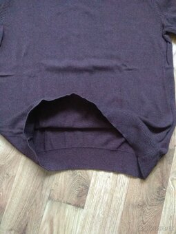 Nový pánský bavlněný svetr C&A - L, tmavě vínový - 8