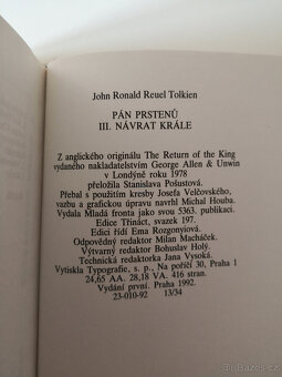 J.R.R. Tolkien 5 knih - 8