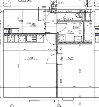 Pronájem nového bytu 2+kk, 52 m2, v 2.NP., Jablonec n/N - 8