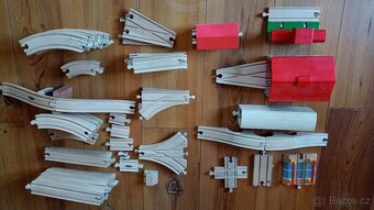 Dřevěné vláčky sada - 8