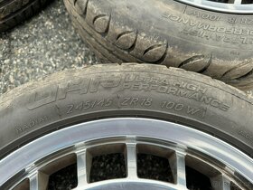 4x Ronal R50 AERO Chrome R18 ET 45 + letní pneu 245/45 - 8