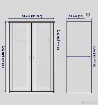 Skříňka HAVSTA šedá, IKEA ( 2ks ) - 8