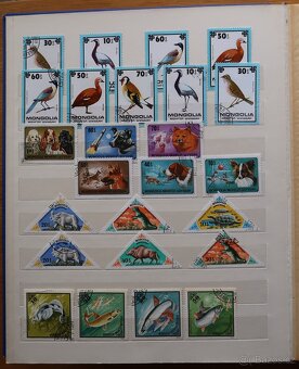 Album modrý + známky Mongolsko - 8