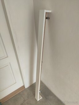 RETRO Garnýže / Garnýž na závěsy záclony dřevěné bílé - 8