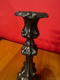 Starožitný svícen - pár - 8