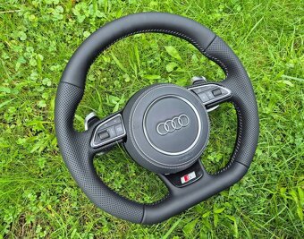 -AUDI VOLANT KOŽENÝ MULTIFUNKCNY ZKOSENY - 8