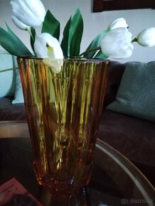 Starožitná váza Moser - 8