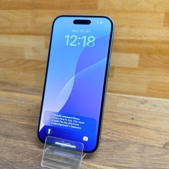 IPhone 16 128GB, modrozelený, 100% baterie (rok záruka) - 8