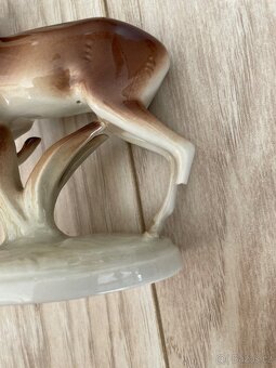 Poválečný myslivecký porcelánový RoyalDux set - 8