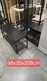 Nový předsíňový věšák s botníkem - rozměry u fotek - 8
