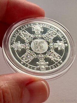 Stříbrná pamětní medaile 700. výr. nar. Karla IV. - 8