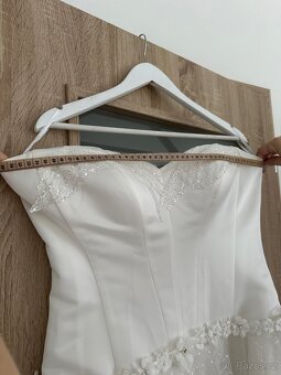 Č. O09 Svatební šaty nové vel L-XL - 8