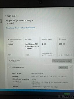 Dell Latitude E6540, SSD disk, Windows 10, záruka - 8