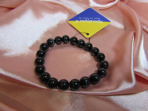 ♥️ Krásný náramek z přírodního kamene (kočičí oko, achát) - 8