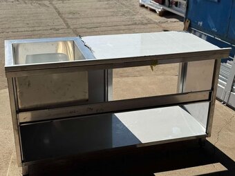 Nerezový stůl s dřezem (délka 100-200cm) - 8