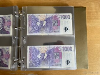 Kompletní R sada 1 000 Kč s přítiskem ČNB včetně Specimena - 8