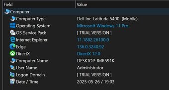 Notebook Latitude 5400, i7, 256 GB SSD,16GB RAM, WIN 11 Pro - 8