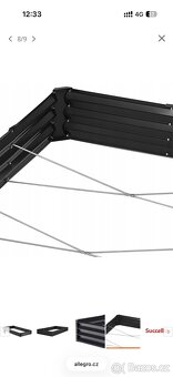 Vyvýšený zahradní záhon tmavě šedý - 8