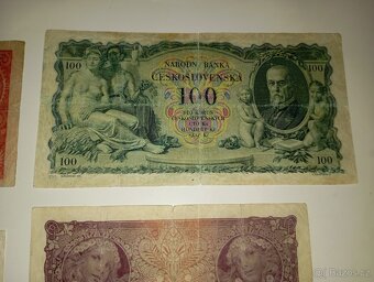 BANKOVKY 30. LÉTA, 1-100 K, 6 RŮZNÝCH NOMINÁLŮ, NEPERFOR. - 8