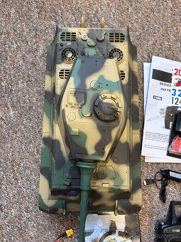 RC tank 1:16 Königstiger věž Henschel (IR/BB, kov. převodovk - 8