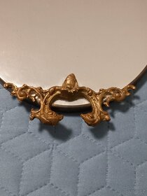 Dekorativní staré zrcadlo  nástěnné zrcadlo s bronzovými rám - 8