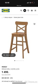 Ingolf židle dětská IKEA - 8