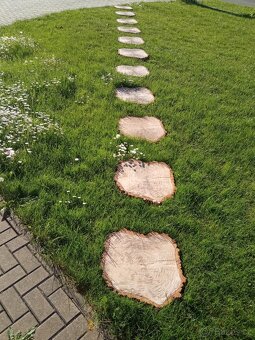 Zahradní nášlapy-umělý kámen, imitace dřeva - 8